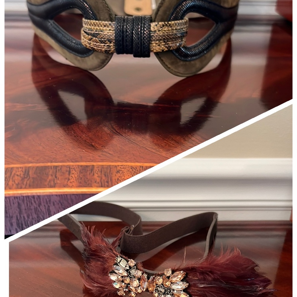 Elegant Set of Decorative Belts Anthropologie and Loft Size M-L